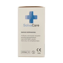 Solvacare Wondreinigingsdoekjes steriel 10 Stuks