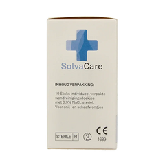 Solvacare Wondreinigingsdoekjes steriel 10 Stuks