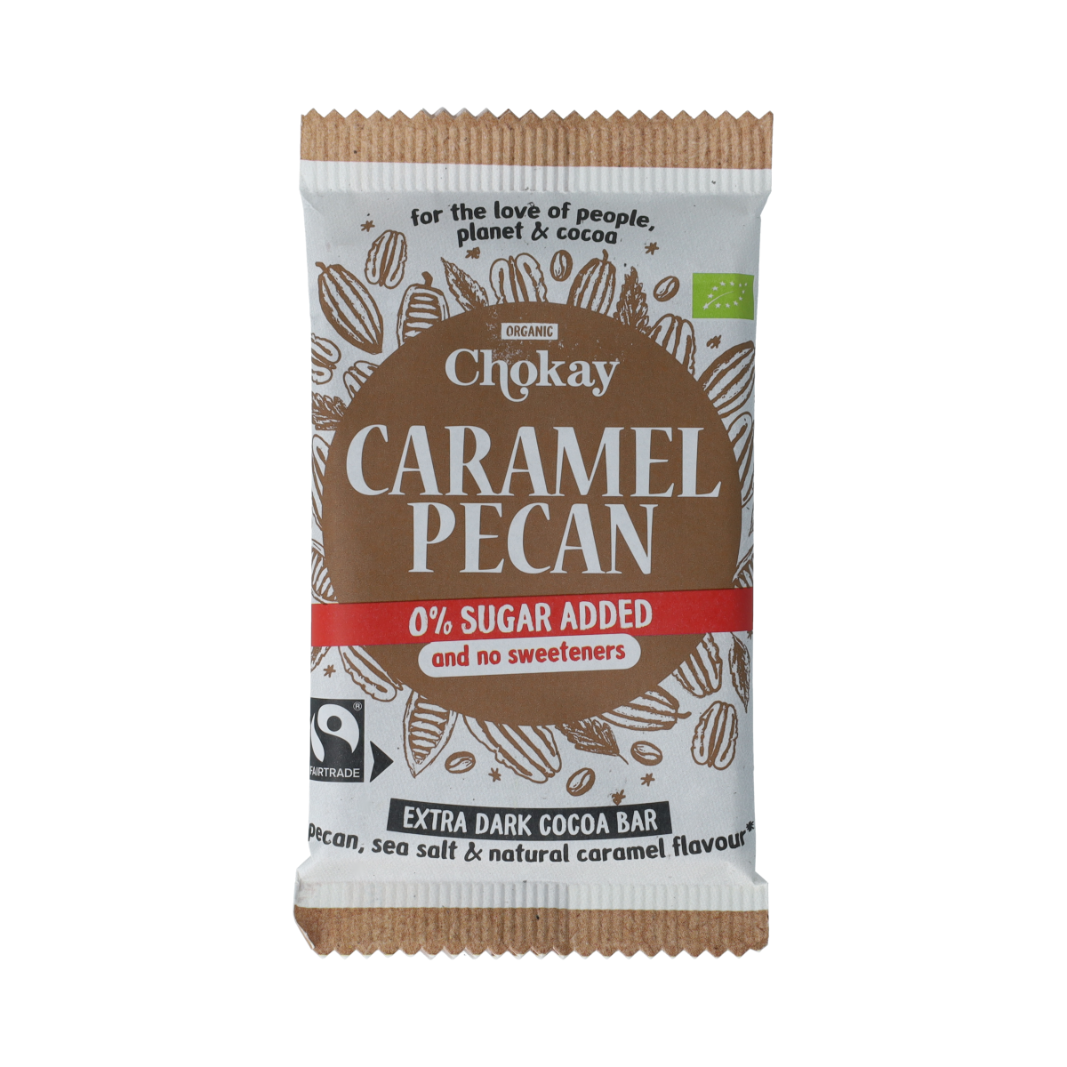 Chokay BIO Bar Extra Dark Caramel Pecan 70.00 Gram