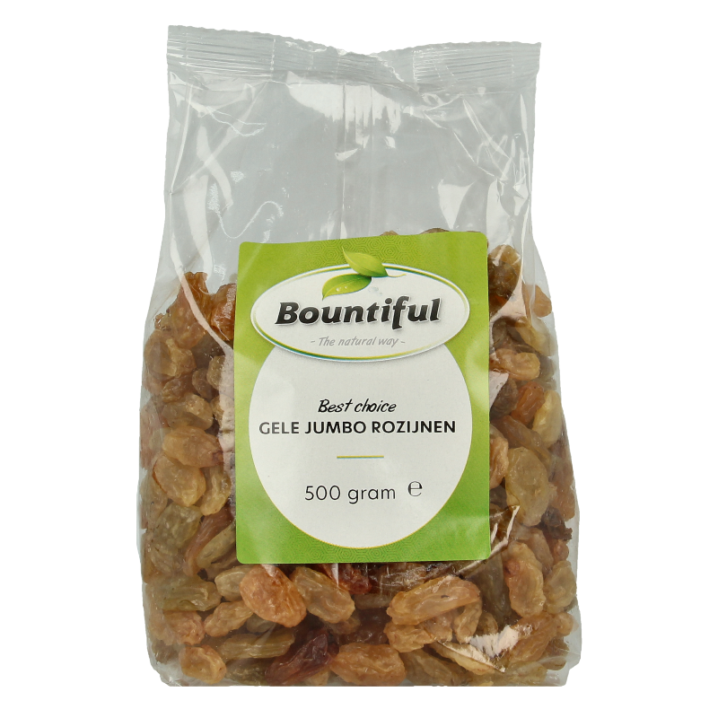 Bountiful Gele jumbo rozijnen 500 Gram