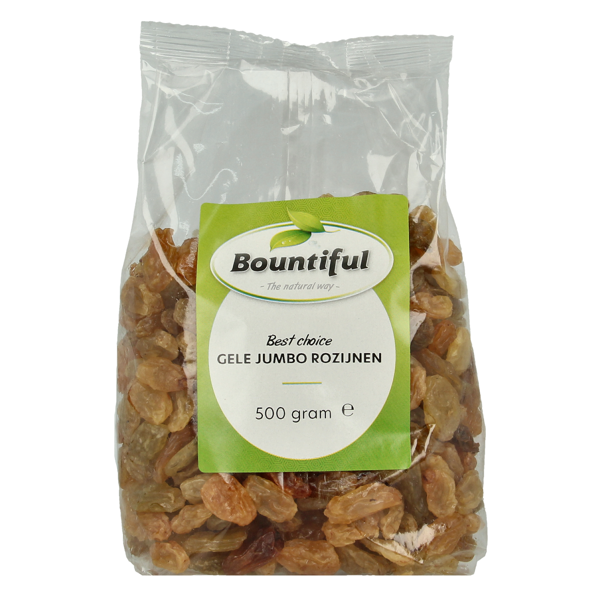 Bountiful Gele jumbo rozijnen 500.00 Gram