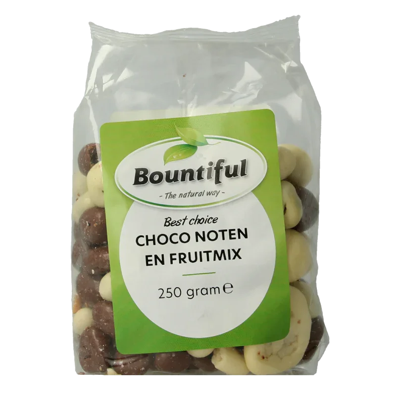 Bountiful Choco noten fruitmix 250 Gram