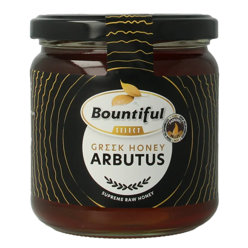 Bountiful select Griekse rauwe honing arbutus 500 Gram