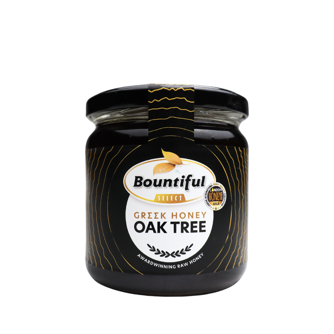 Bountiful select Griekse rauwe honing oak tree/eiken 500.00 Gram