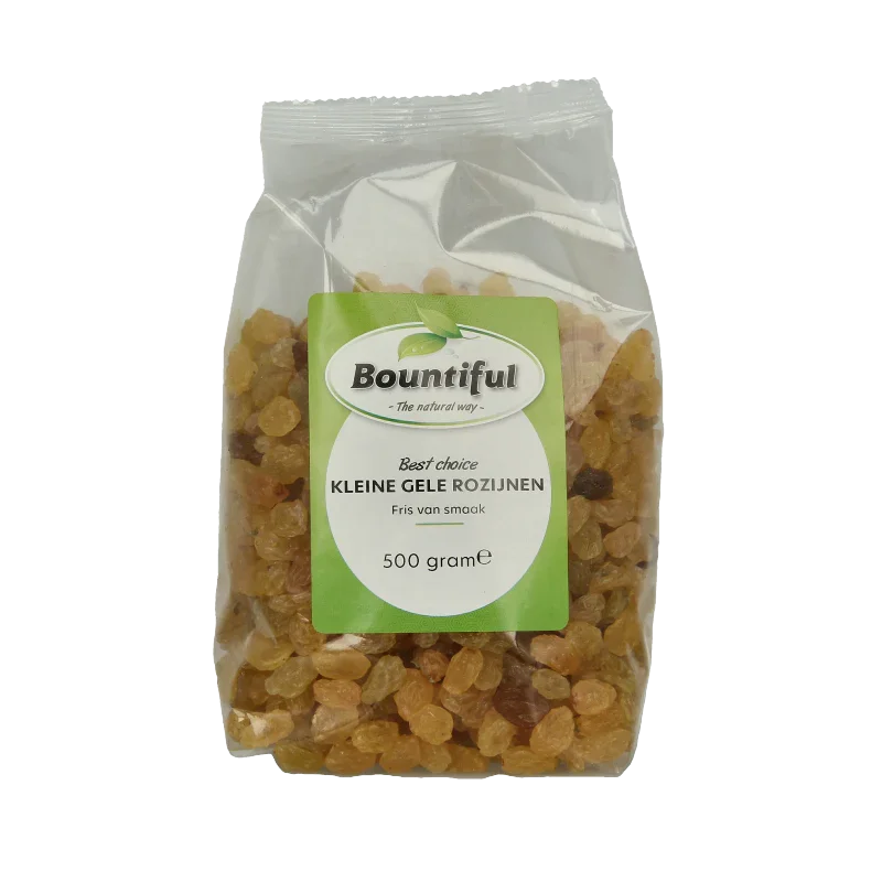 Bountiful Rozijnen geel klein 500 Gram