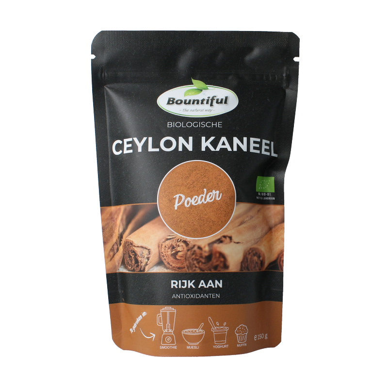 Bountiful Ceylon kaneel poeder bio 150.00 Gram