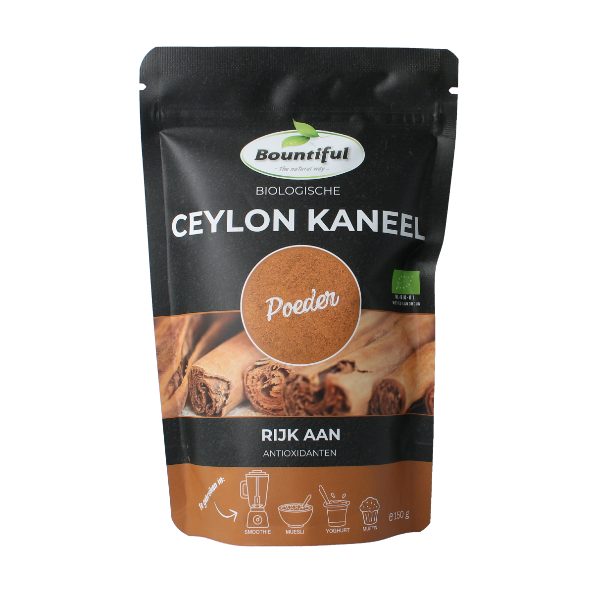Bountiful Ceylon kaneel poeder bio 150.00 Gram