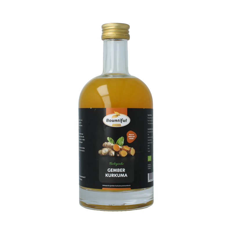 Bountiful select Gember sap kurkuma bio 500.00 Milliliter