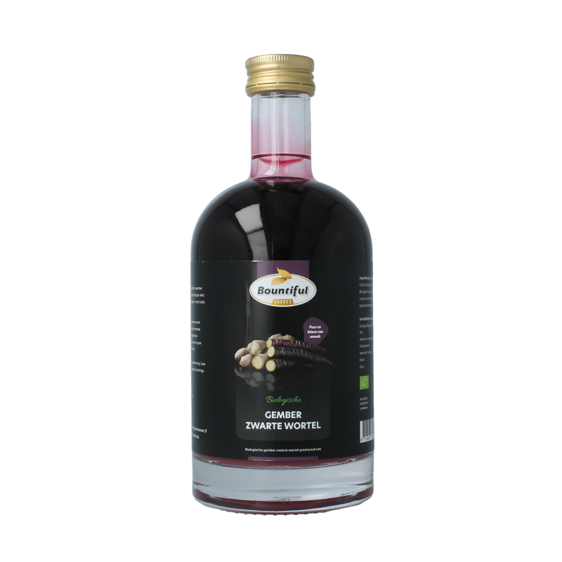 Bountiful Gember sap zwarte wortel bio 500.00 Milliliter