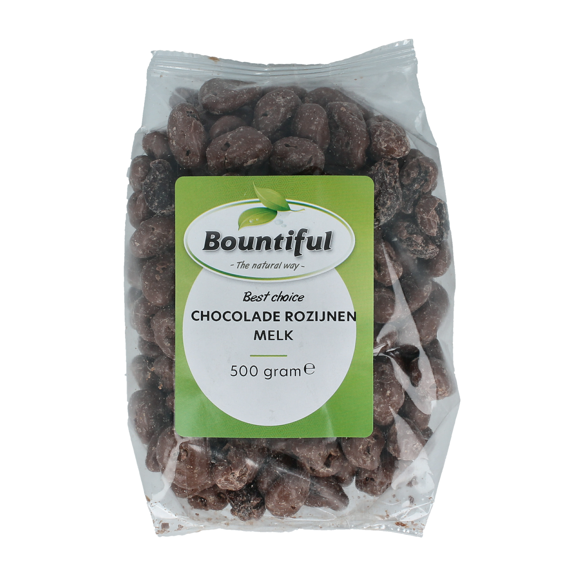 Bountiful Best Choice Choc Rozijnen melk 500.00 Gram