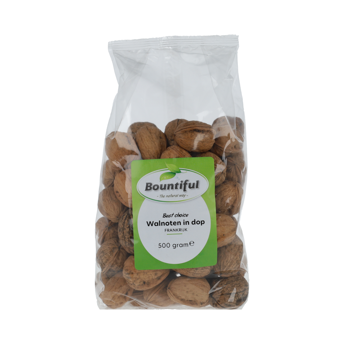 Bountiful Best Choice Walnoten in dop 500.00 Gram
