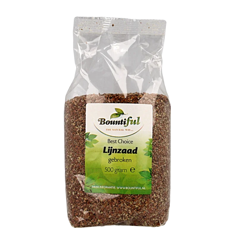 Bountiful Lijnzaad gebroken 500.00 Gram