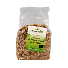 Bountiful Granola appel rozijn muesli bio 500 Gram