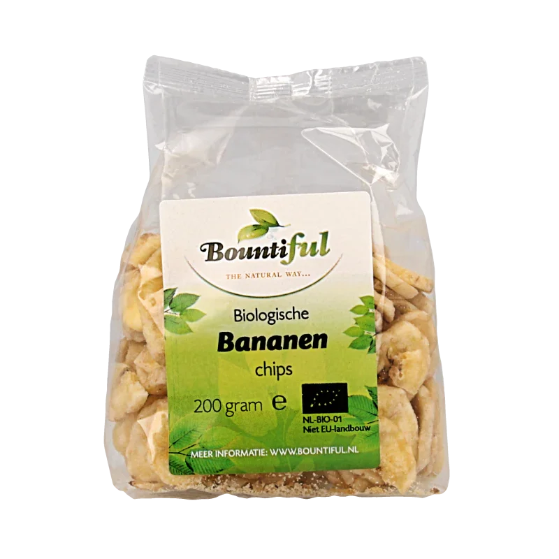 Bountiful Bananen chips bio 200 Gram