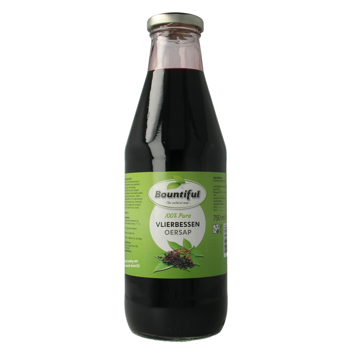 Bountiful Vlierbessen oersap 750.00 Milliliter