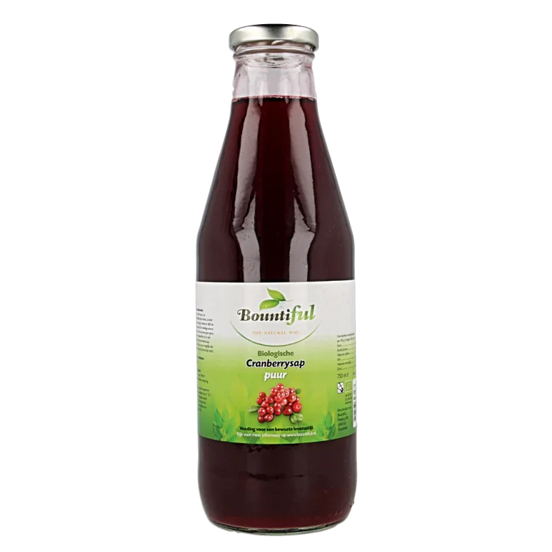 Bountiful Cranberrysap bio 750 Milliliter