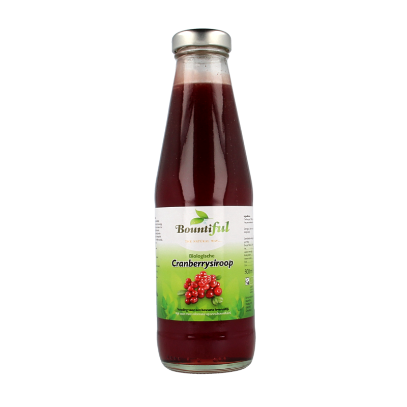 Bountiful Cranberrysiroop bio 500.00 Milliliter