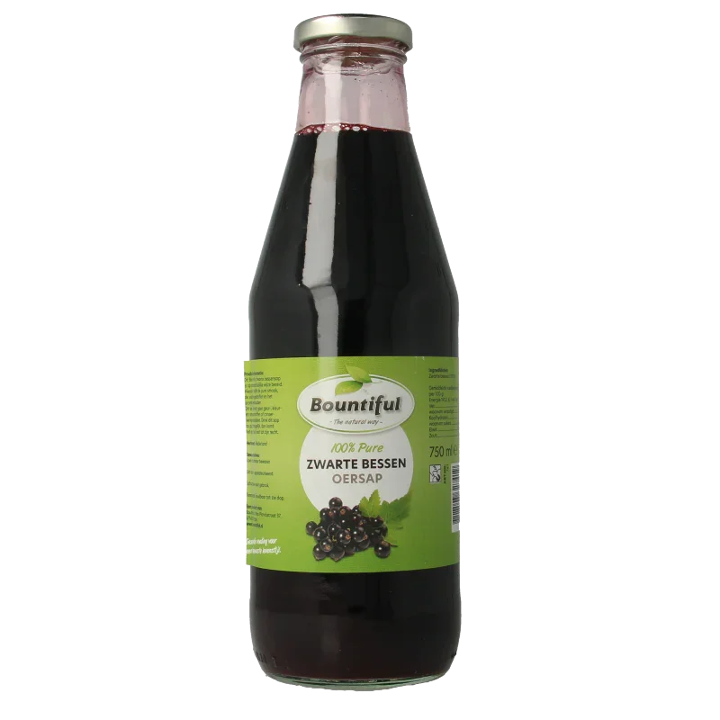 Bountiful Zwarte bessensap 750 Milliliter