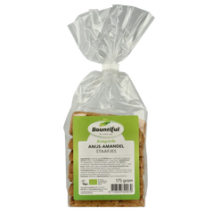 Bountiful Anijs amandel staafjes bio 175 Gram