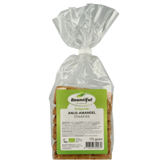 Bountiful Anijs amandel staafjes bio 175 Gram