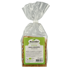 Bountiful Anijs amandel staafjes bio 175.00 Gram