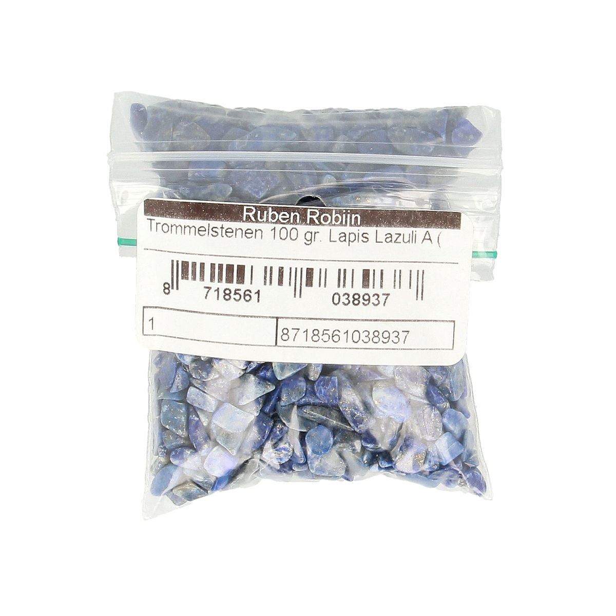 Ruben Robijn Trommelstenen lapis lazuli A maat 1 100.00 Gram