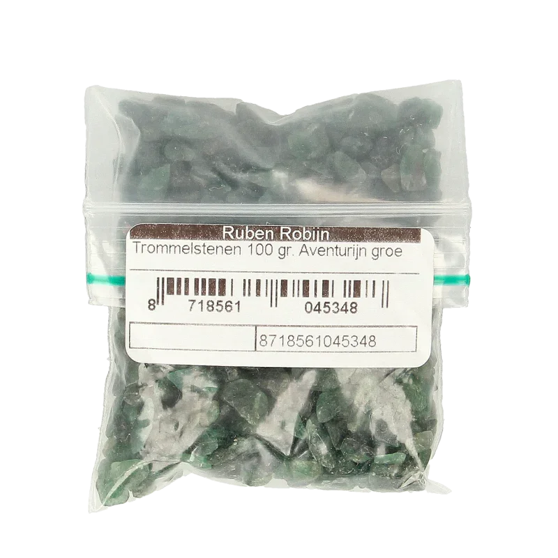 Ruben Robijn Trommelstenen aventurijn groen maat 1 100 Gram