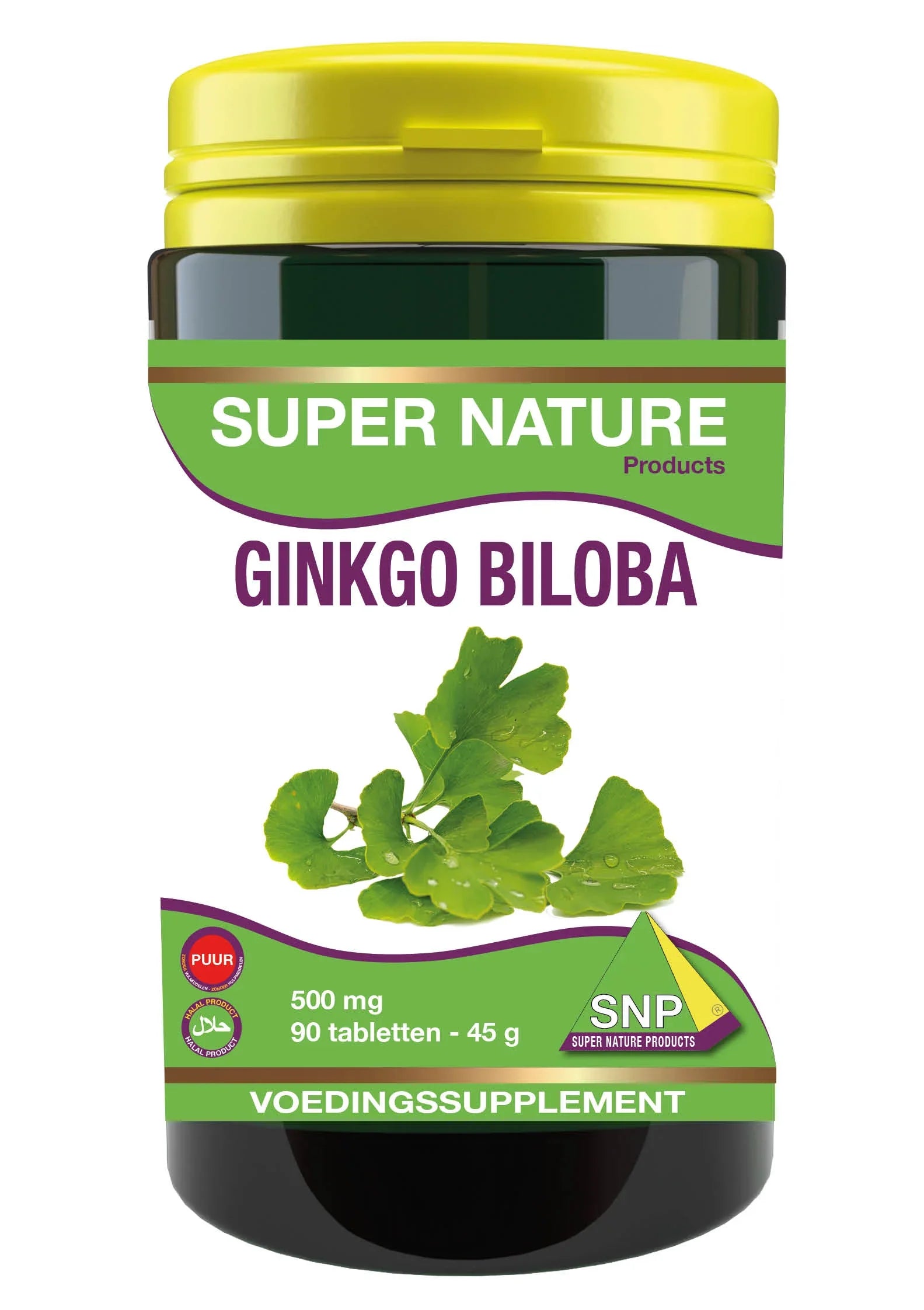SNP Ginkgo biloba 500mg puur 90 Tabletten