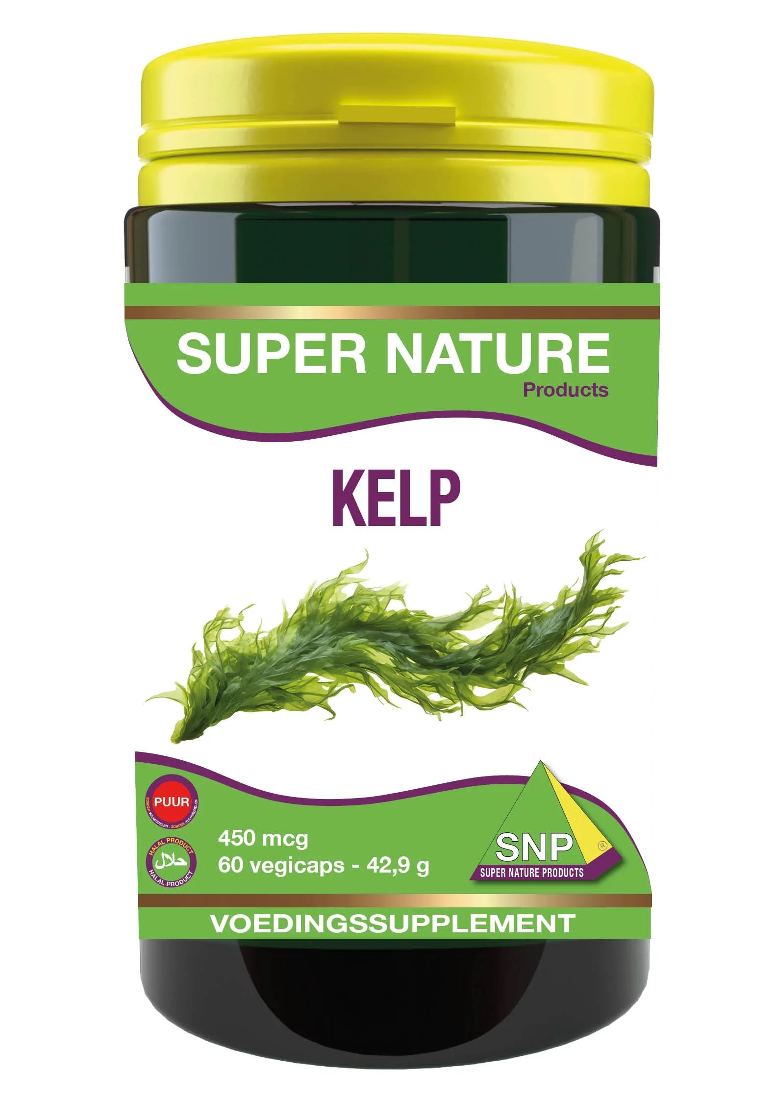 SNP Kelp jodium puur 450 mcg 60 Vegetarische capsules