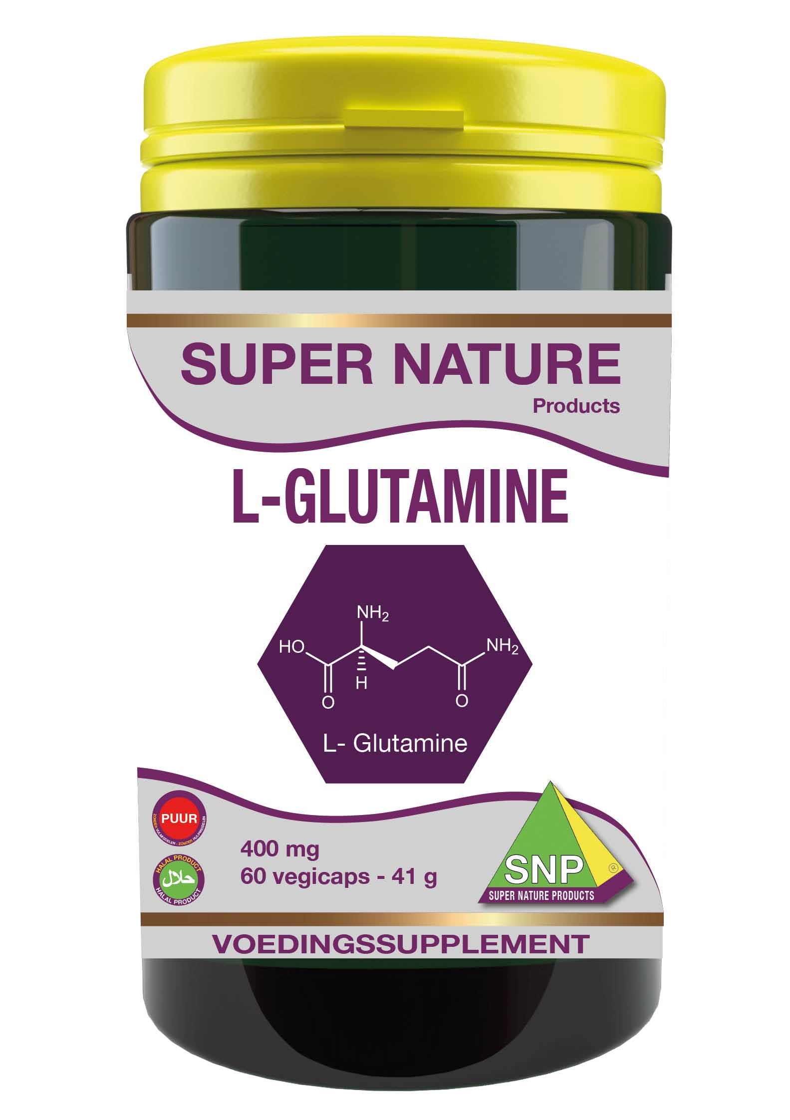 SNP L-Glutamine 400mg puur 60.00 Vegetarische capsules