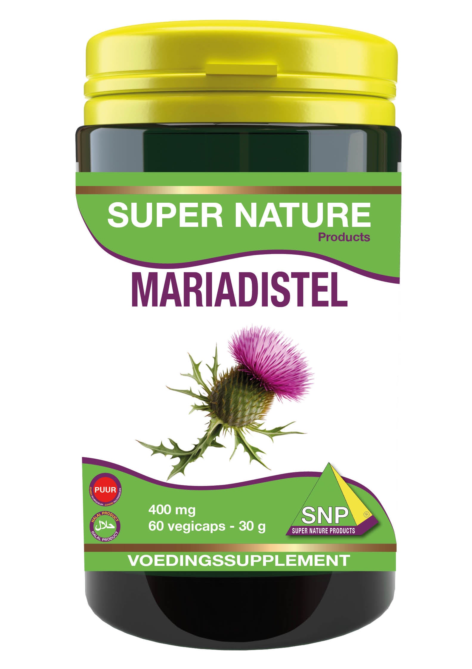 SNP Mariadistel 400 mg puur 60.00 Vegetarische capsules