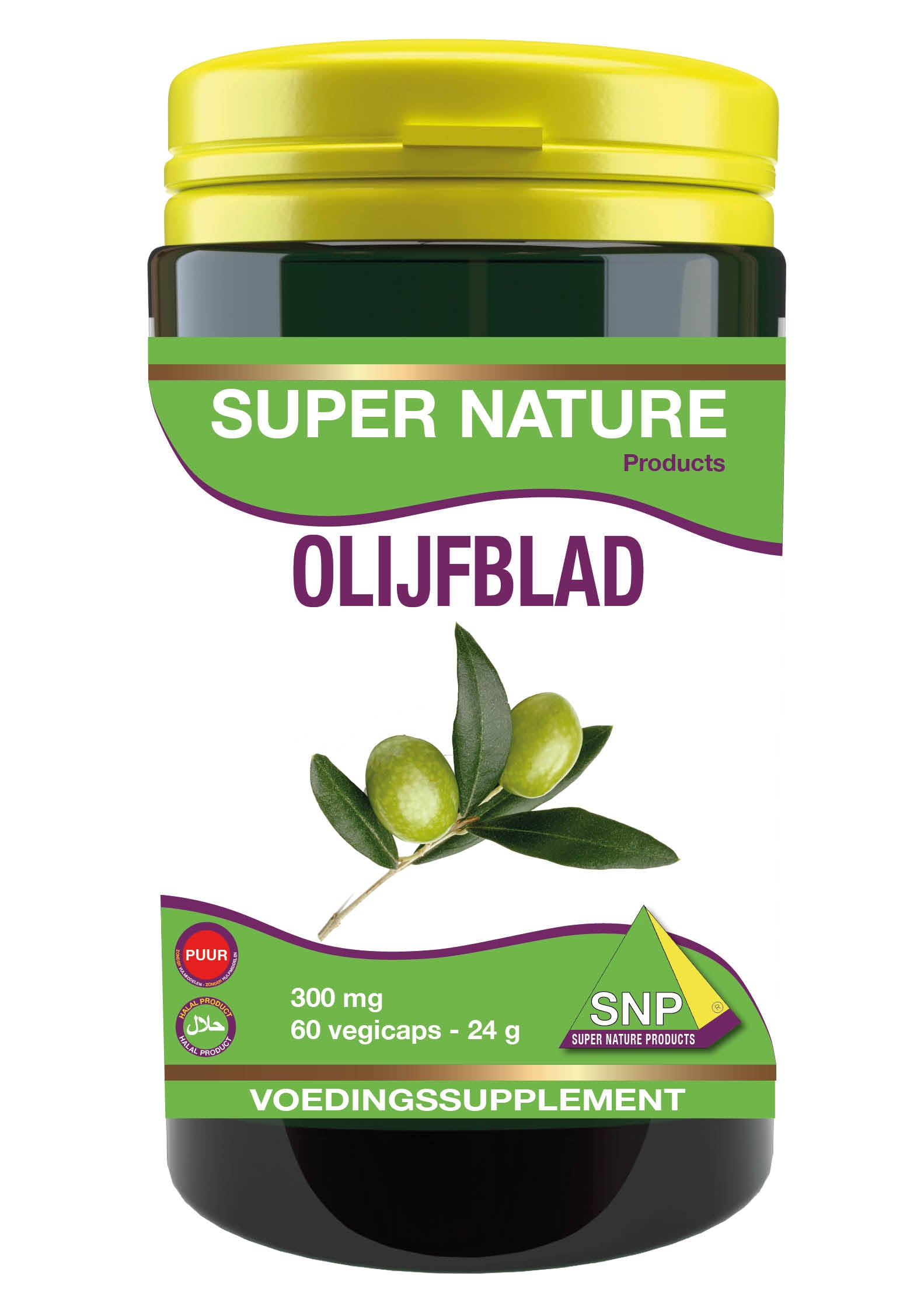 SNP Olijfblad extract 300 mg puur 60.00 Vegetarische capsules