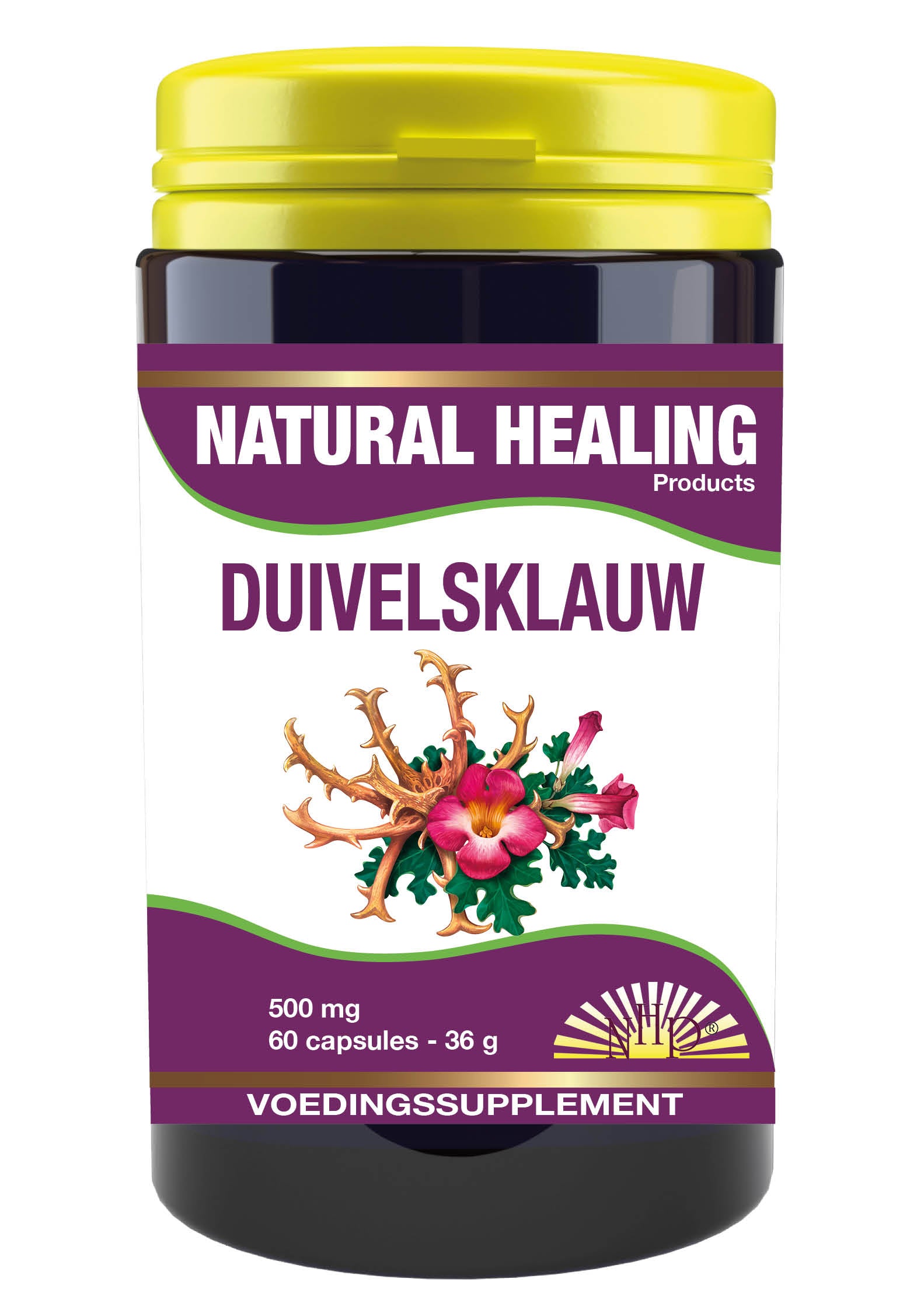 NHP Duivelsklauw 500mg 60 Capsules