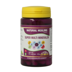 NHP Super multi mineralen 650mg puur 60 Vegetarische capsules