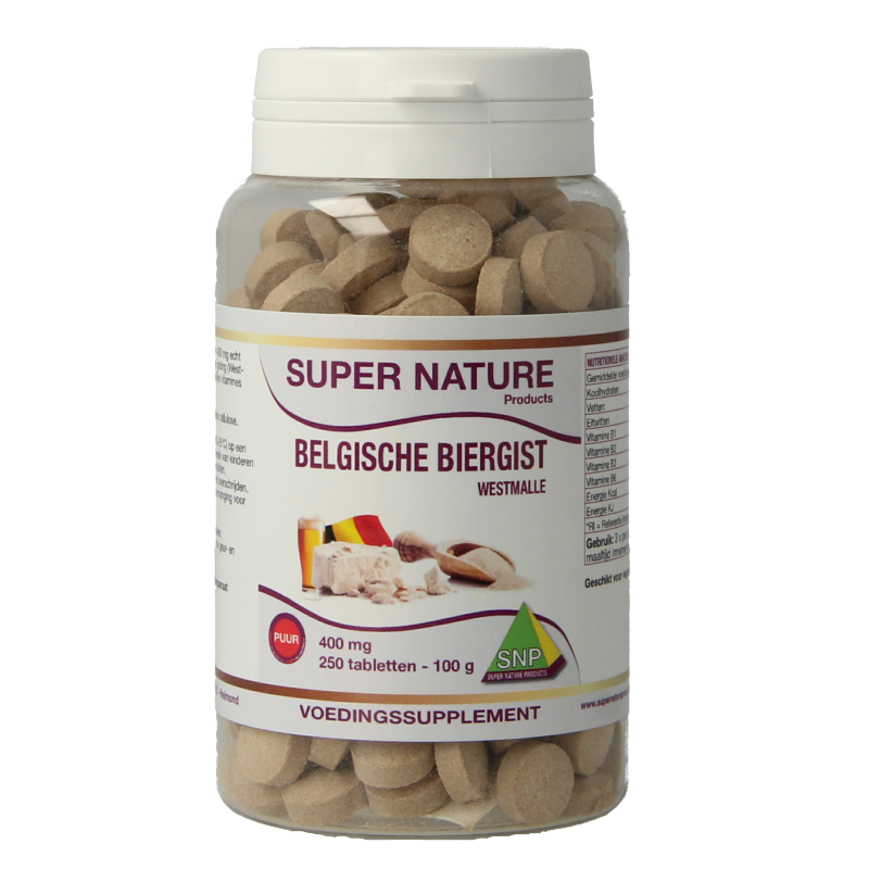 SNP Belgische biergist 400 mg puur 250.00 Tabletten