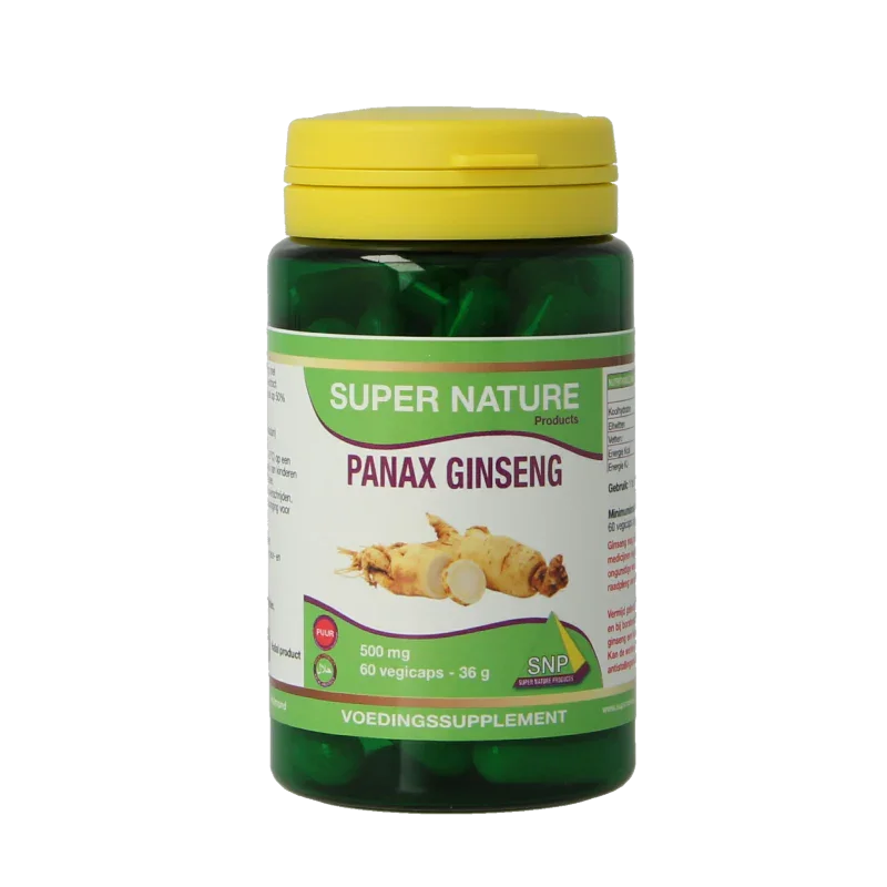 SNP Panax ginseng 500mg puur 60 Vegetarische capsules