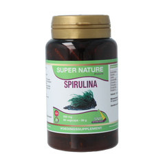 SNP Spirulina 500mg puur 90.00 Vegetarische capsules