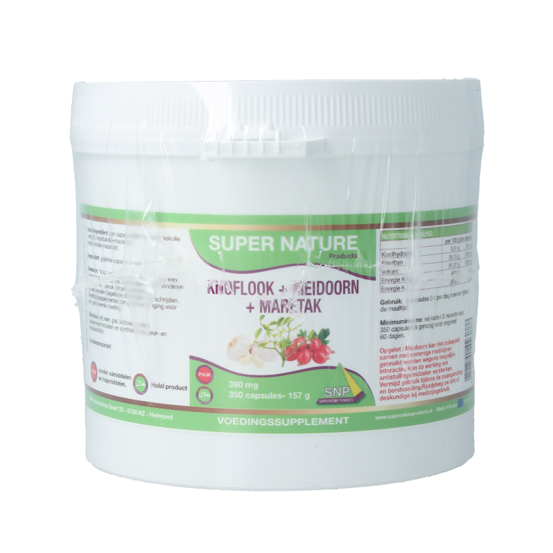 SNP Knoflook meidoorn maretak puur 350 Capsules
