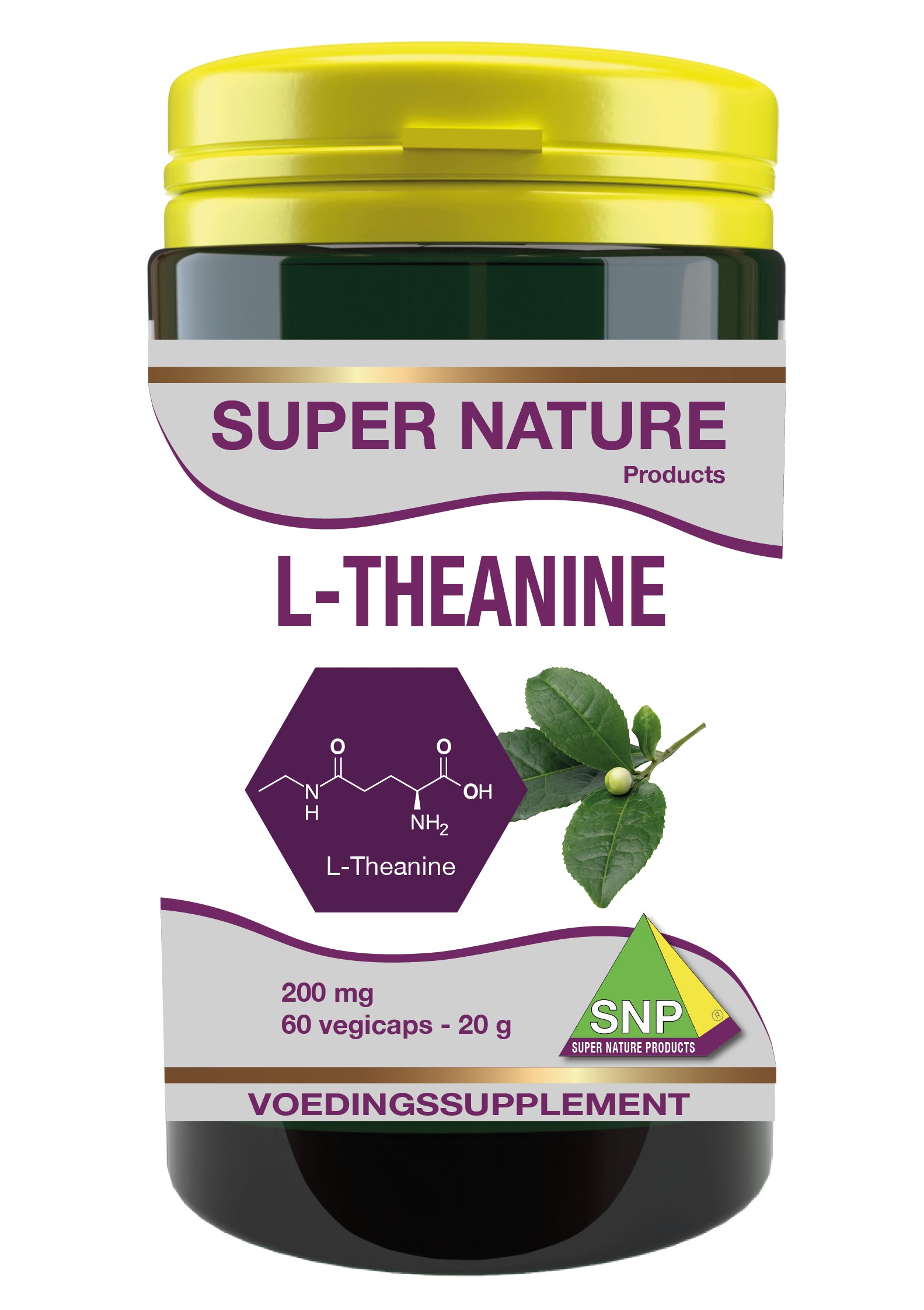 SNP L-Theanine 200mg 60.00 Vegetarische capsules