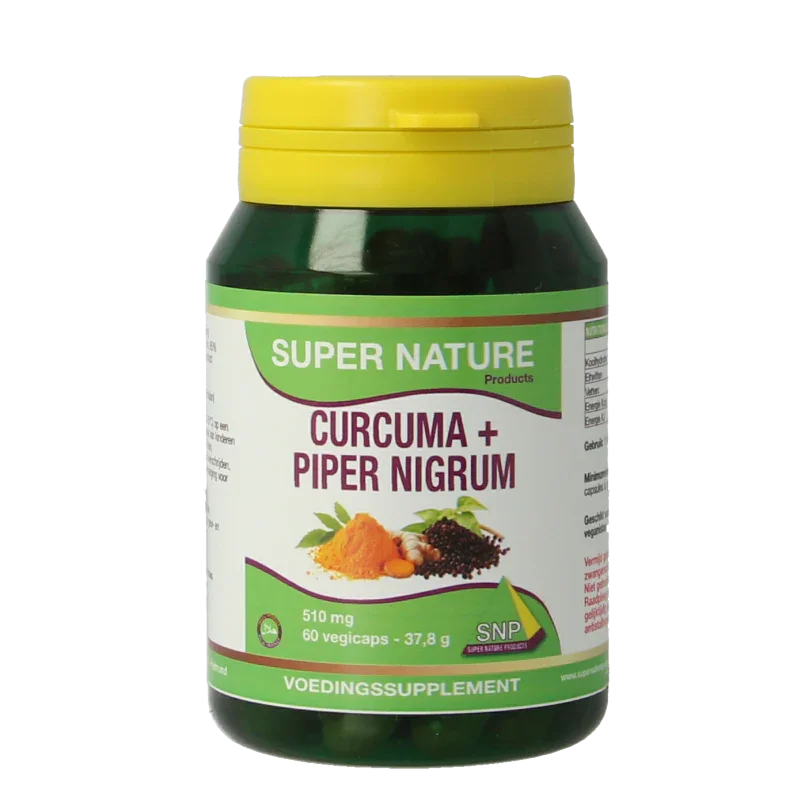 SNP Curcuma & piper nigrum 510mg puur 60 Vegetarische capsules