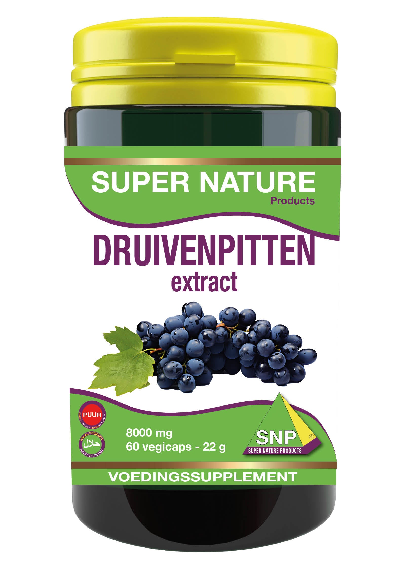 SNP Druivenpitten zaad extract 8000mg 60.00 Capsules