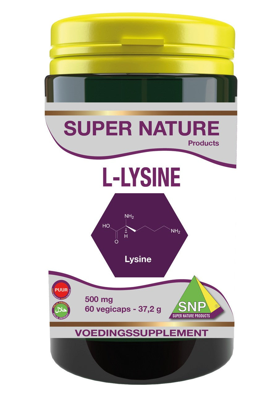 SNP L-Lysine 500mg puur 60 Vegetarische capsules
