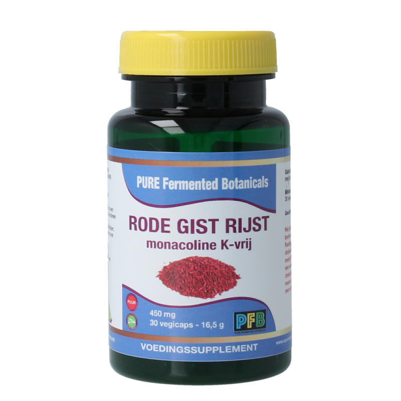 SNP Rode gist rijst monacoline K-vrij puur 30 Vegetarische capsules