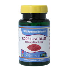 SNP Rode gist rijst monacoline K-vrij puur 30 Vegetarische capsules