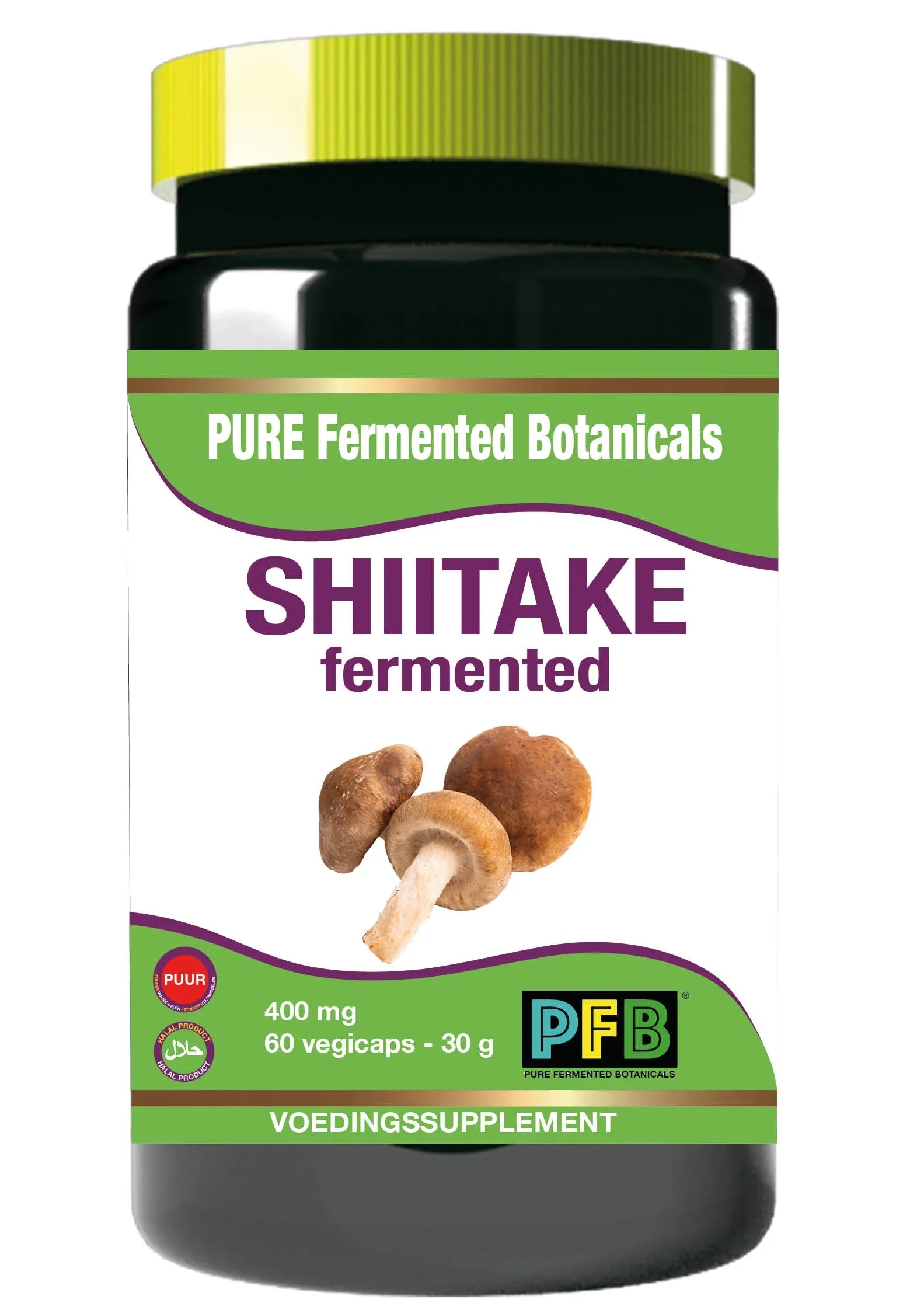 SNP Shiitake fermented 400mg puur 60 Vegetarische capsules