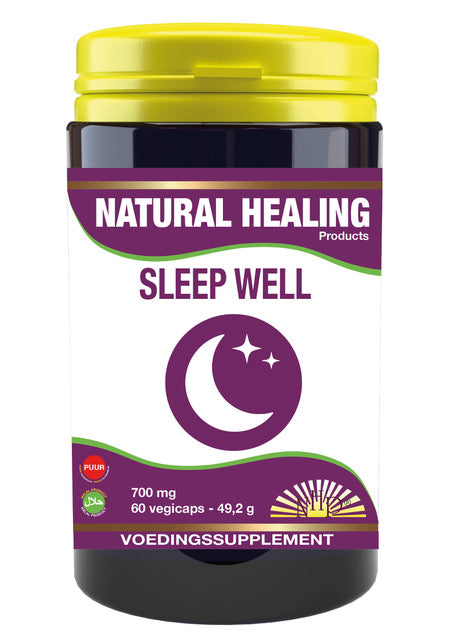 NHP Sleep well 700mg puur 60.00 Vegetarische capsules