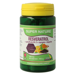 SNP Resveratrol curcuma gebufferd vit C bioperine puur 60.00 Vegetarische capsules