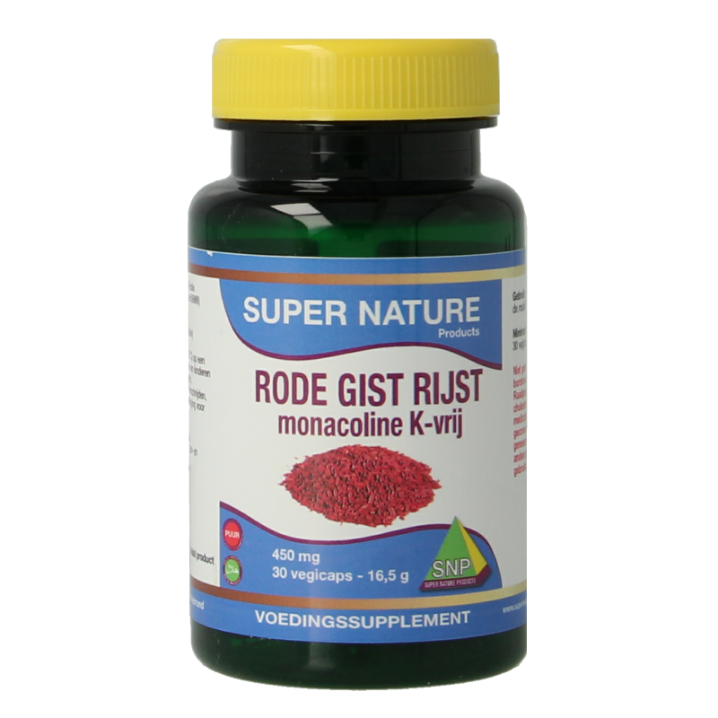 SNP Rode gist rijst monacoline K vrij 30 Vegetarische capsules