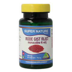 SNP Rode gist rijst monacoline K vrij 30 Vegetarische capsules