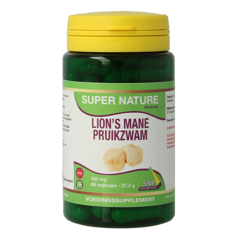 SNP Lions mane (pruikzwam) puur 60 Vegetarische capsules